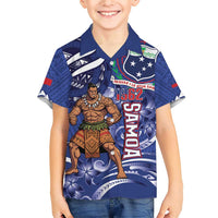 Samoa Independence Day Family Matching Short Sleeve Bodycon Dress and Hawaiian Shirt 1962 Proud Samoan Warrior