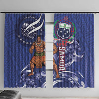 Samoa Independence Day Window Curtain 1962 Proud Samoan Warrior