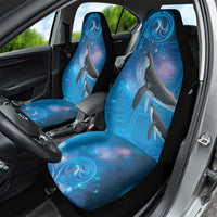 Paikea New Zealand Matariki Car Seat Cover Humpback Whale Taniko Motifs Ocean Vibes