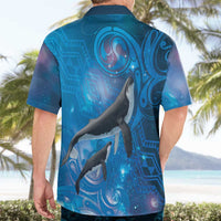 Paikea New Zealand Matariki Hawaiian Shirt Humpback Whale Taniko Motifs Ocean Vibes