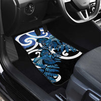 Piwakawaka New Zealand Matariki Car Mats Maori New Year Silver Fern Blue Galaxy