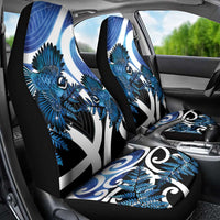 Piwakawaka New Zealand Matariki Car Seat Cover Maori New Year Silver Fern Blue Galaxy LT14 - Polynesian Pride