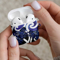Piwakawaka New Zealand Matariki AirPods Case Maori New Year Silver Fern Purple Galaxy LT14 - Polynesian Pride