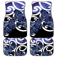 Piwakawaka New Zealand Matariki Car Mats Maori New Year Silver Fern Purple Galaxy LT14 - Polynesian Pride