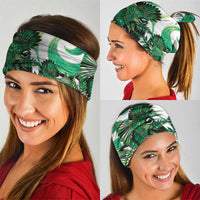 Piwakawaka New Zealand Matariki Neck Gaiter Maori New Year Silver Fern Green Galaxy LT14 - Polynesian Pride