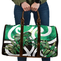 Piwakawaka New Zealand Matariki Travel Bag Maori New Year Silver Fern Green Galaxy LT14 Green - Polynesian Pride