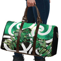 Piwakawaka New Zealand Matariki Travel Bag Maori New Year Silver Fern Green Galaxy LT14 - Polynesian Pride