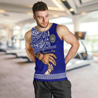 Personalised Father Day American Samoa Men Tank Top I Love You Dad LT14 - Polynesian Pride