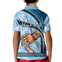 Personalised Father Day FSM Kid Polo Shirt Federated States of Micronesia I Love You Dad LT14 - Polynesian Pride