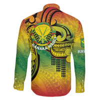 Hawaii Flag Day Family Matching Summer Maxi Dress and Hawaiian Shirt Kanaka Maoli With Kakau Polynesian Pattern LT14 - Polynesian Pride