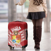 Tonga Rugby Custom Luggage Cover Go ʻIkale Tahi Go Tongan Tapa Cloth