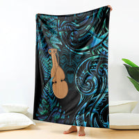 Kotiate New Zealand Blanket Maori Weapon Paua Shell Haka Fern
