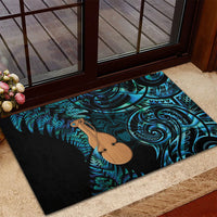 Kotiate New Zealand Rubber Doormat Maori Weapon Paua Shell Haka Fern LT14 - Polynesian Pride