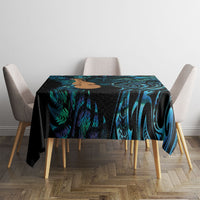 Kotiate New Zealand Tablecloth Maori Weapon Paua Shell Haka Fern