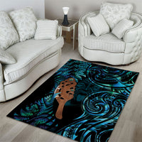 Maripi New Zealand Area Rug Maori Weapon Paua Shell Haka Fern LT14 - Polynesian Pride