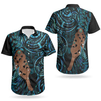 Maripi New Zealand Couples Matching Puletasi and Hawaiian Shirt Maori Weapon Paua Shell Haka Fern LT14 - Polynesian Pride