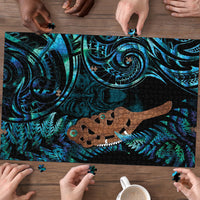 Maripi New Zealand Puzzle Maori Weapon Paua Shell Haka Fern