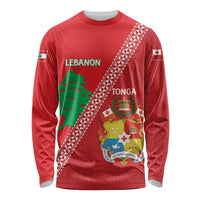 Tonga And Lebanon Long Sleeve Shirt 2026 Together Half Style