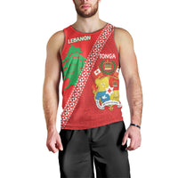Tonga And Lebanon Men Tank Top 2026 Together Half Style