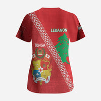 Tonga And Lebanon Scrub Top 2026 Together Half Style