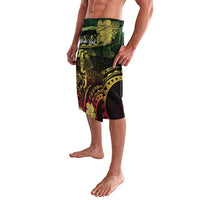 Personalised Hawaii Nene Goose Lavalava Hawaiian Map Hibiscus Polynesian Art - Reggae Gradient LT14 - Polynesian Pride