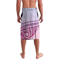 Personalised Hawaii Monk Seal Lavalava Polynesian Tattoo With Tropical Flowers - Purple Gradient