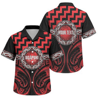 Aotearoa Ngapuhi Personalised Family Matching Off Shoulder Maxi Dress and Hawaiian Shirt Maori Iwi Poutama Puhoro Tattoo