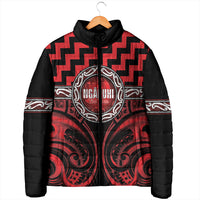 Aotearoa Ngapuhi Personalised Padded Jacket Maori Iwi Poutama Puhoro Tattoo