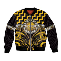 Aotearoa Ngati Porou Personalised Bomber Jacket Maori Iwi Poutama Puhoro Tattoo