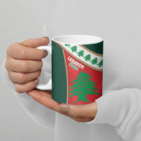 Rugby Papua New Guinea and Lebanon Ceramic Mug PNG Kumuls Cedars Together
