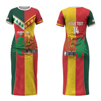 Custom Rugby Papua New Guinea and Lebanon Couples Matching Short Sleeve Bodycon Dress and Long Sleeve Button Shirt PNG Kumuls Cedars Together