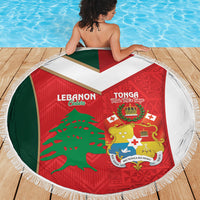 Rugby Tonga and Lebanon Beach Blanket Mate Maa Tonga Cedars Together
