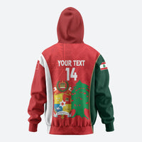 Custom Rugby Tonga and Lebanon Hoodie Mate Maa Tonga Cedars Together