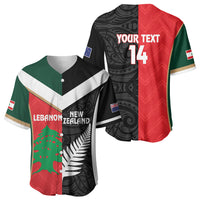 Custom Rugby New Zealand and Lebanon Baseball Jersey All Black Cedars Together