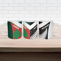 Rugby New Zealand and Lebanon Ceramic Mug All Black Cedars Together