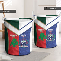 Rugby Samoa and Lebanon Laundry Basket Toa Samoa Cedars Together