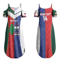 Custom Rugby Samoa and Lebanon Couples Matching Summer Maxi Dress and Hawaiian Shirt Toa Samoa Cedars Together