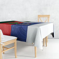 Rugby Samoa and Lebanon Tablecloth Toa Samoa Cedars Together