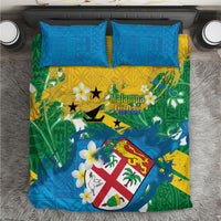 Malampa Fiji Day Bedding Set 10 October Together We Grow Grunge Tapa Motifs
