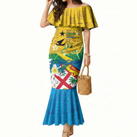 Malampa Fiji Day Mermaid Dress 10 October Together We Grow Grunge Tapa Motifs