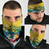 Malampa Fiji Day Neck Gaiter 10 October Together We Grow Grunge Tapa Motifs