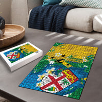 Malampa Fiji Day Puzzle 10 October Together We Grow Grunge Tapa Motifs