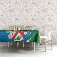 Malampa Fiji Day Tablecloth 10 October Together We Grow Grunge Tapa Motifs