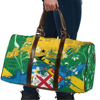 Malampa Fiji Day Travel Bag 10 October Together We Grow Grunge Tapa Motifs