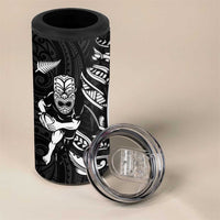 New Zealand and Ireland Rugby 4 in 1 Can Cooler Tumbler Maori Tiki Fern Irish Celtic Cross - Polynesian Pride