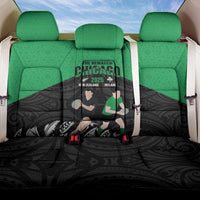 New Zealand and Ireland Rugby Back Car Seat Cover Chicago 2025 Go All Black Shamrocks - Polynesian Pride