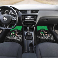 New Zealand and Ireland Rugby Custom Car Mats Chicago 2025 Go All Black Shamrocks - Polynesian Pride