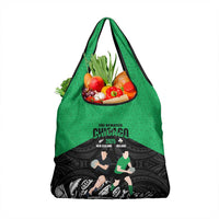 New Zealand and Ireland Rugby Grocery Bag Chicago 2025 Go All Black Shamrocks - Polynesian Pride