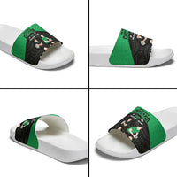 New Zealand and Ireland Rugby Slide Sandals Chicago 2025 Go All Black Shamrocks - Polynesian Pride