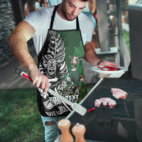 New Zealand and South Africa Rugby Custom Apron Maori Tiki Fern Springboks Kente Pattern - Polynesian Pride